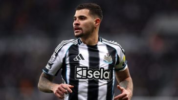 Bruno Guimarães, the Newcastle United midfielder at the centre of Arsenal's transfer pursuit