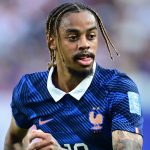 Bradley Barcola in action for France during the World Cup