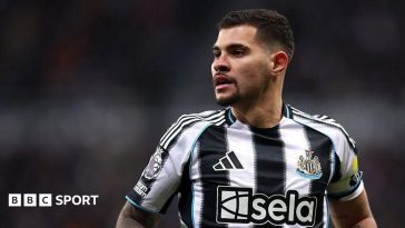 Bruno Guimarães, the Newcastle United captain set to join Arsenal