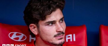 Julian Alvarez in Atletico Madrid colours during the draw with Villarreal