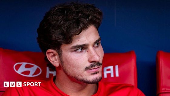 Julian Alvarez in Atletico Madrid colours during the draw with Villarreal