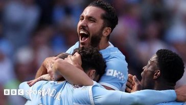 Marc Guehi in Manchester City colours during the comeback win over Bournemouth
