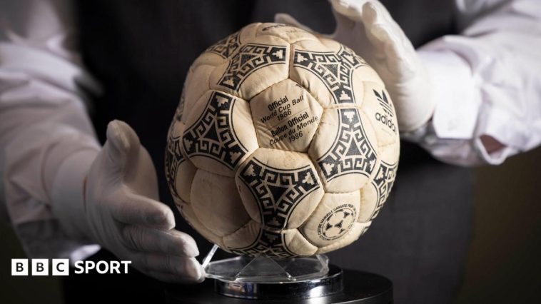 Maradona's 'Hand of God' ball sells for £2.5m at auction