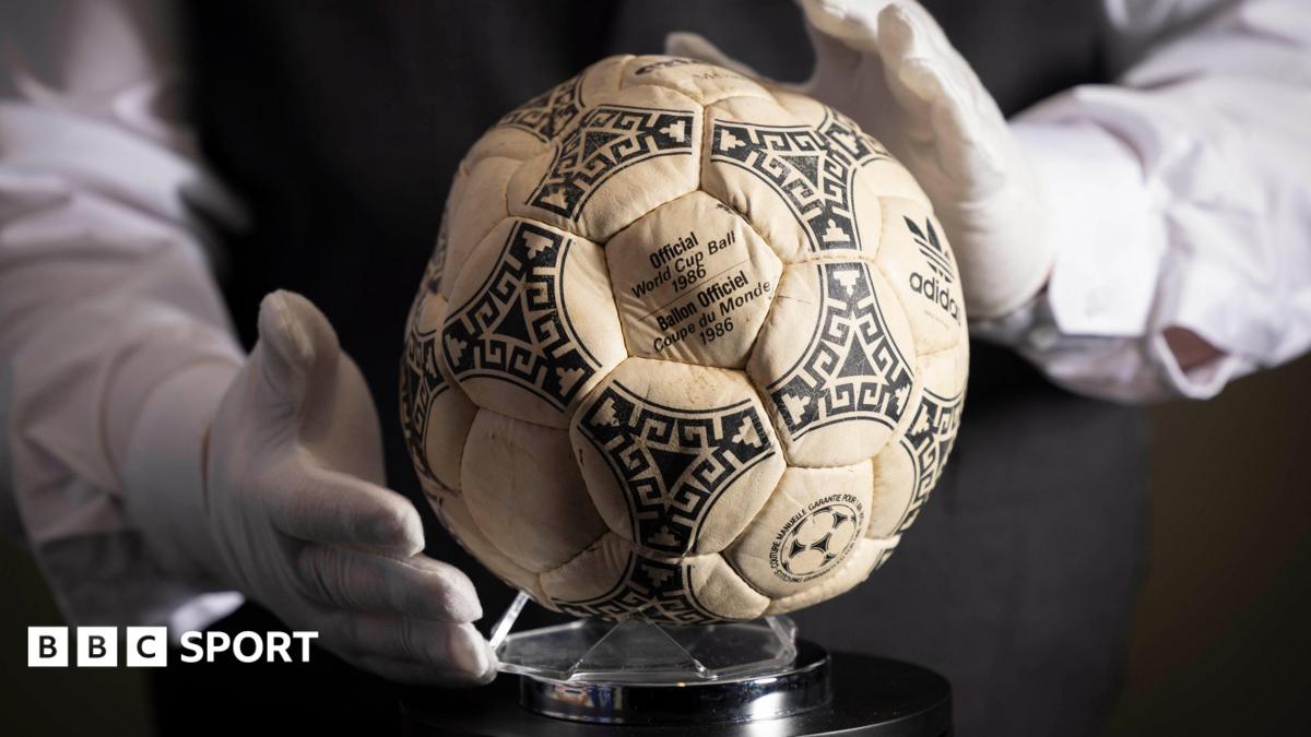 Maradona's 'Hand of God' ball sells for £2.5m at auction