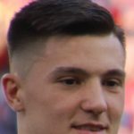 Benjamin Sesko during a Red Bull Salzburg match in 2023