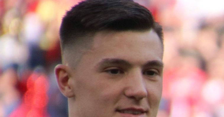 Benjamin Sesko during a Red Bull Salzburg match in 2023