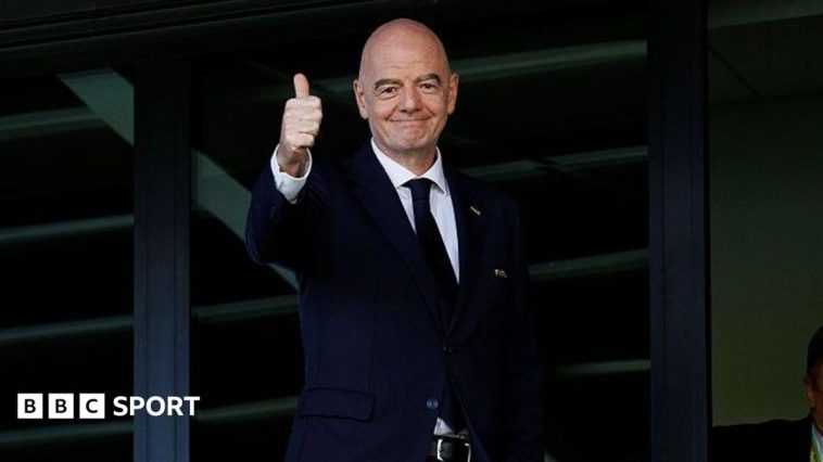 Gianni Infantino, the Fifa president, pictured during an official Fifa event