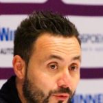 Roberto De Zerbi speaking to the media in 2021